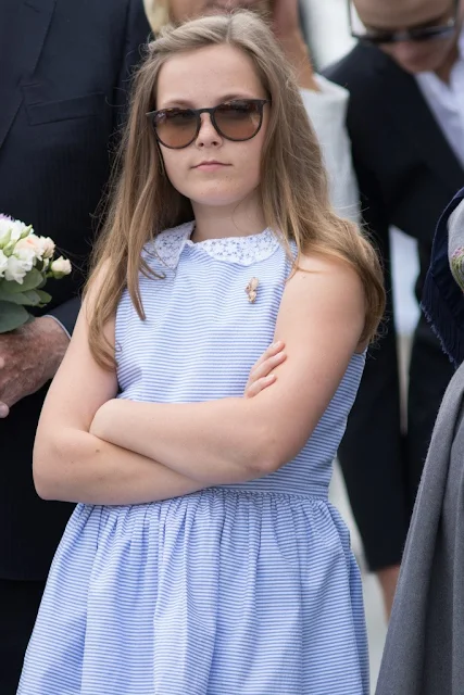 King Harald and Queen Sonja, Princess Martha Louise, Crown Prince Haakon, Crown Princess Mette-Marit, Princess Ingrid Alexandra, Prince Sverre Magnus, Marius Borg Høiby, Princess Astrid and Mrs. Ferner