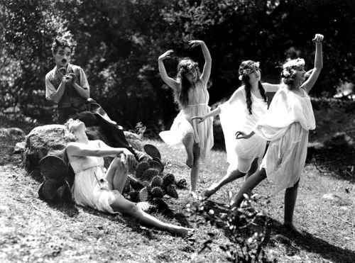 Charlie+Chaplin+with+nymphs+in+Sunnyside