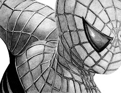 spider sketch easy spiderman face drawing draw pencil sketches 2003 created paintingvalley