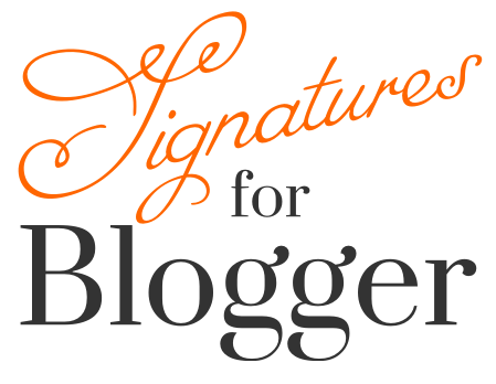 Signatures for Blogger