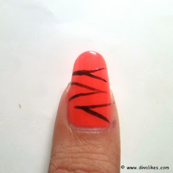 zebra nail tutorial patterns lines between