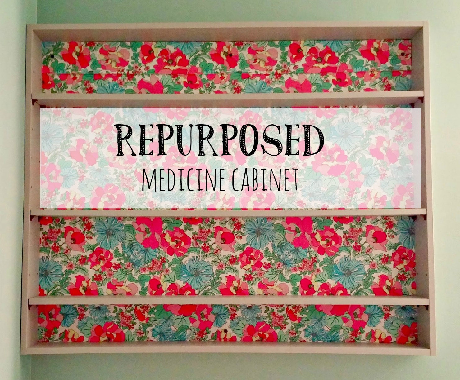 Main Bathroom Redo Repurposed Medicine Cabinet Little Vintage