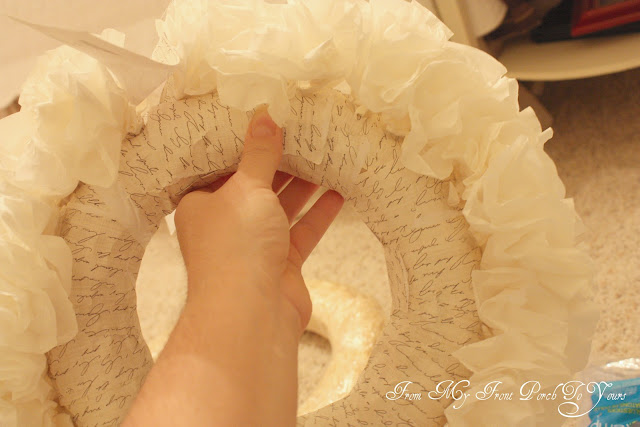 Coffee Filter Wreath Tutorial From My Front Porch To Yours