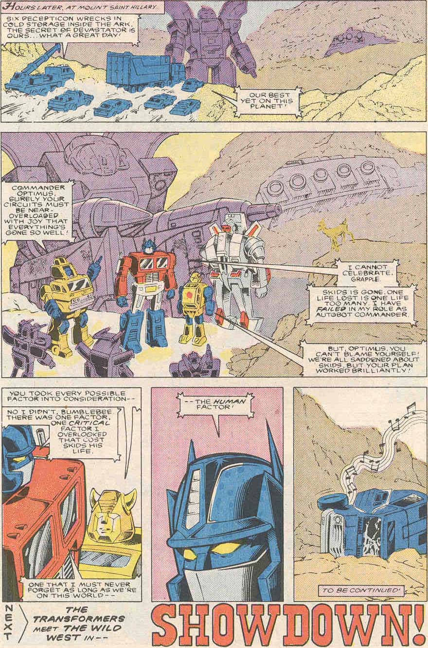 Read online The Transformers (1984) comic -  Issue #19 - 23