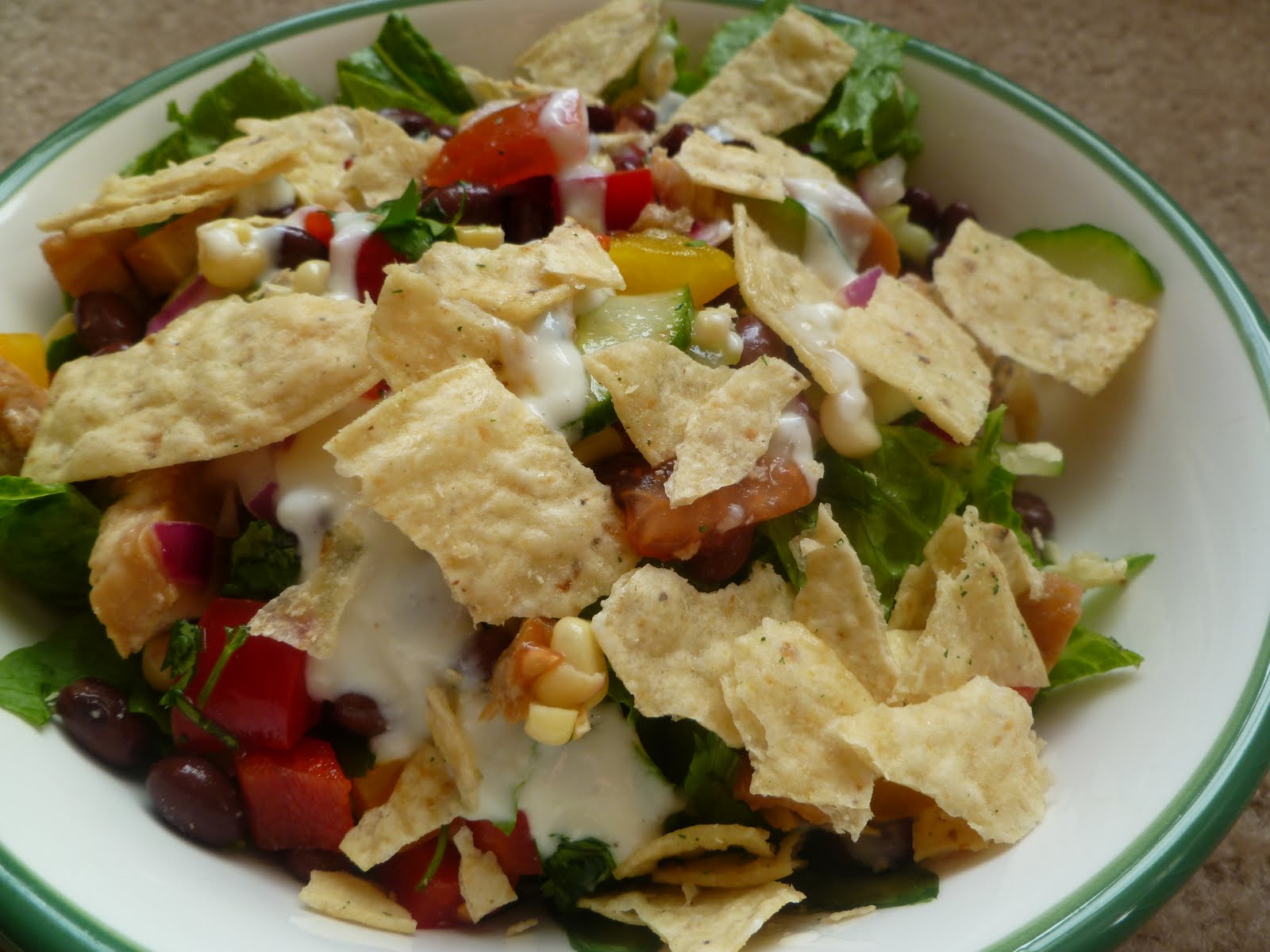 Gluten Free Shortcuts: Chicken Taco Salad