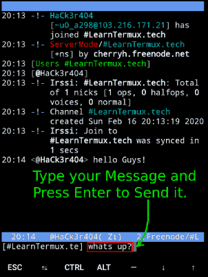 How to Chat with Friends using Termux