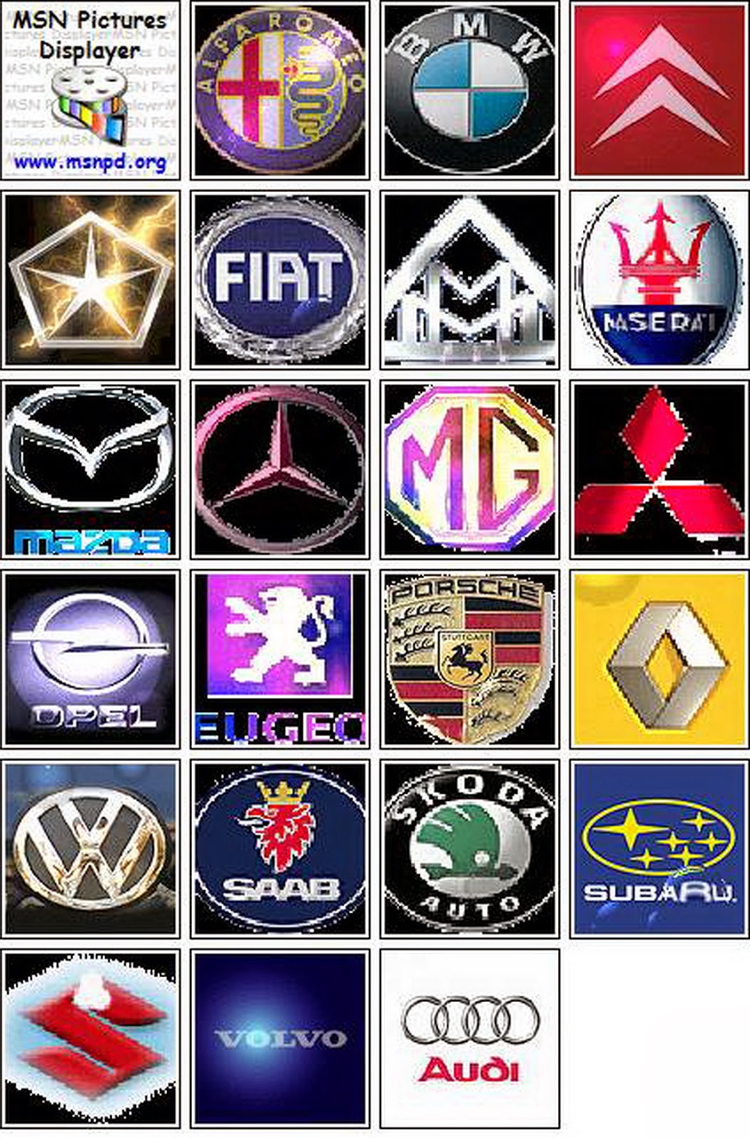 4 Altered Affectionate of Car Logo Designs That You Can Use