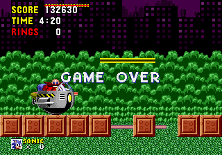 sonic the hedgehog game over song