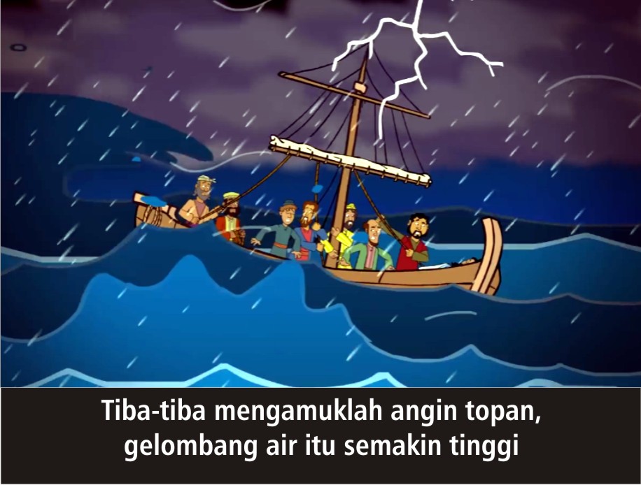 Komik Alkitab Anak: Tuhan Yesus Meredakan Angin Ribut