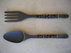spoon and fork wall set....SOLD