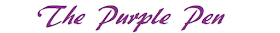 Purple coloured wording, The Purple Pen