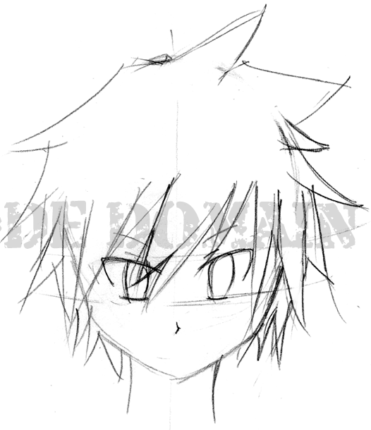 code domain: Cara menggambar Muka Anime