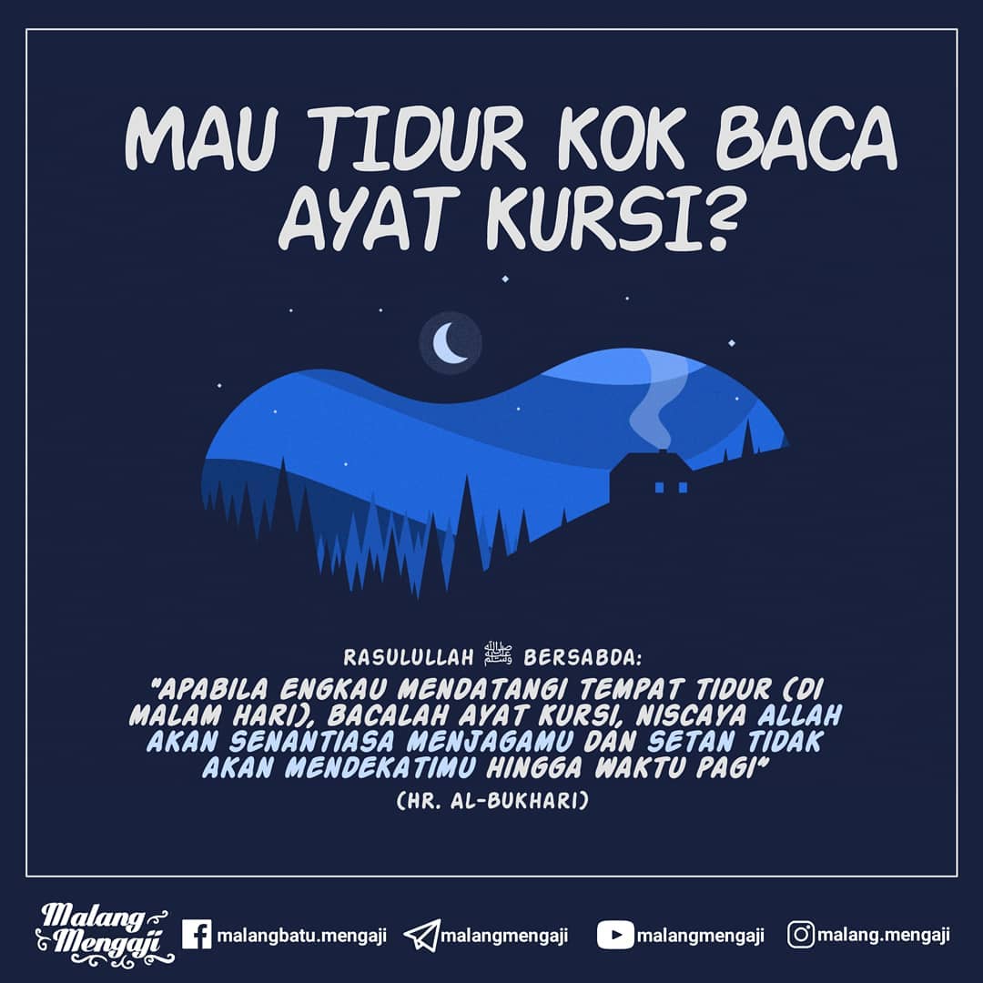 Langit Biru Kebebasan Yuk Baca Ayat Kursi Sebelum Tidur