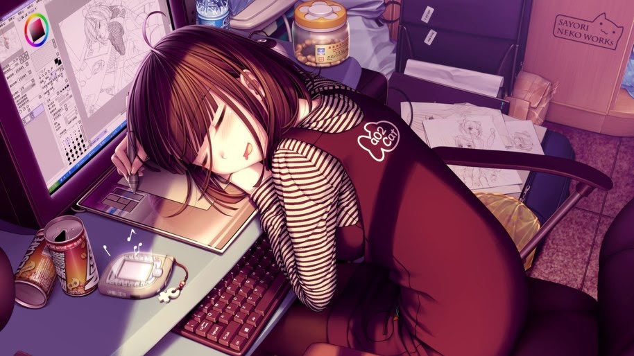 Anime, Girl, Sleeping, 4K, #240 Wallpaper