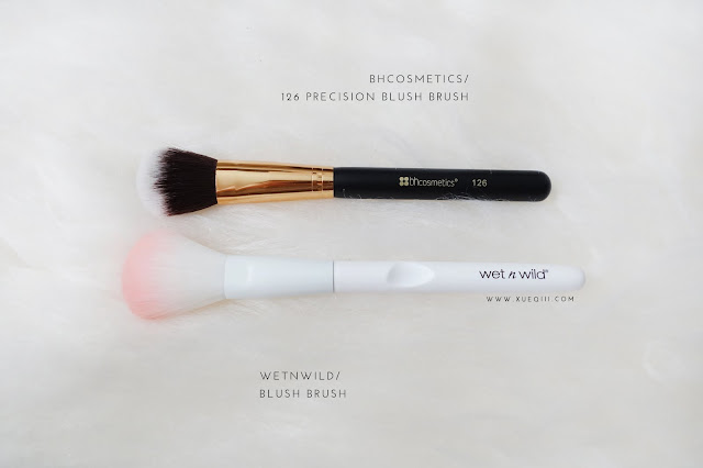 BH Cosmetics Sculpt and Blend 2 - 126 Precision Blush Brush, Wet n Wild Blush Brush