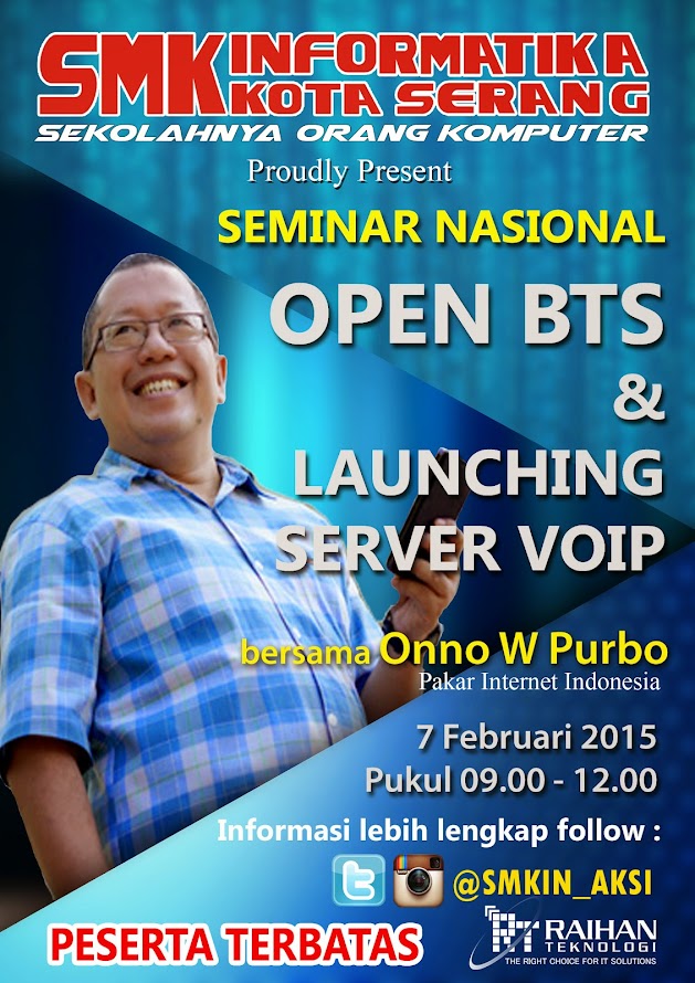 Seminar Nasional Open BTS With Onno W. Purbo Seminar Nasional Open BTS With Onno W. Purbo
