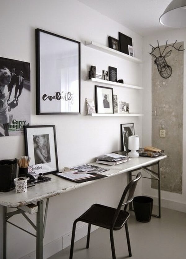 Ideas for minimalist trendy work spaces at home