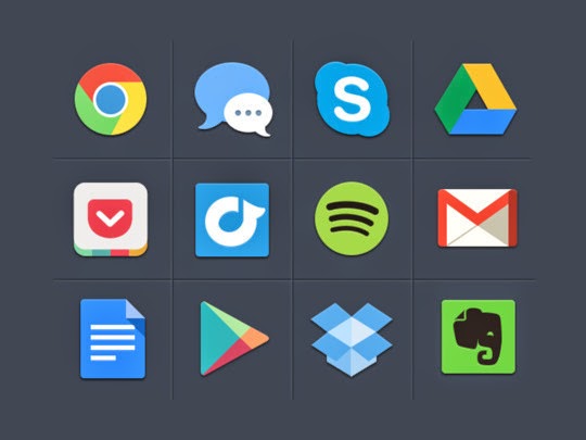 Best Free Flat Icons PSD