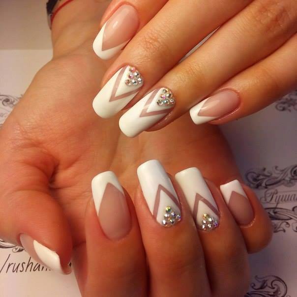 White Nails Art Designs To Try This Year - trends4everyone
