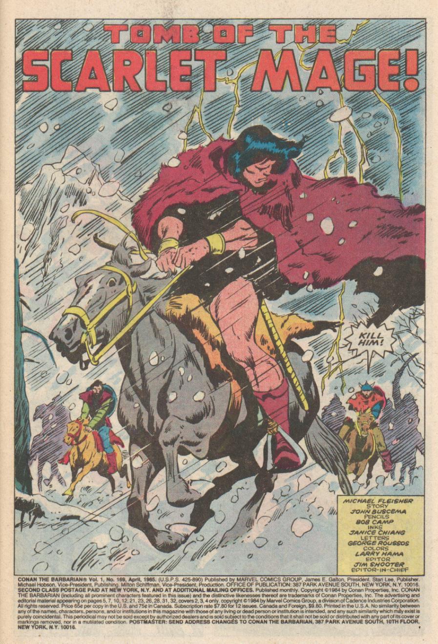 Read online Conan the Barbarian (1970) comic -  Issue #169 - 2