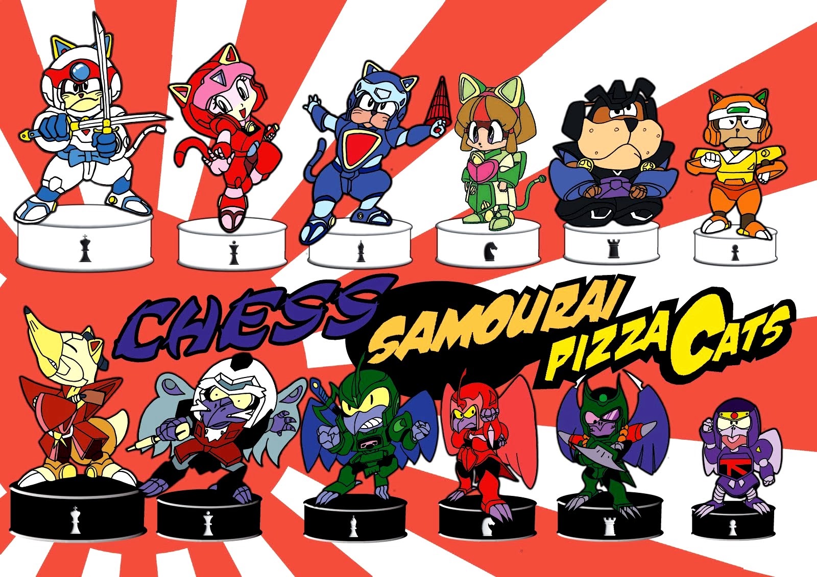 Kyatto Ninden Teyandee / Samurai Pizza Cats. ANIMACIONBETA