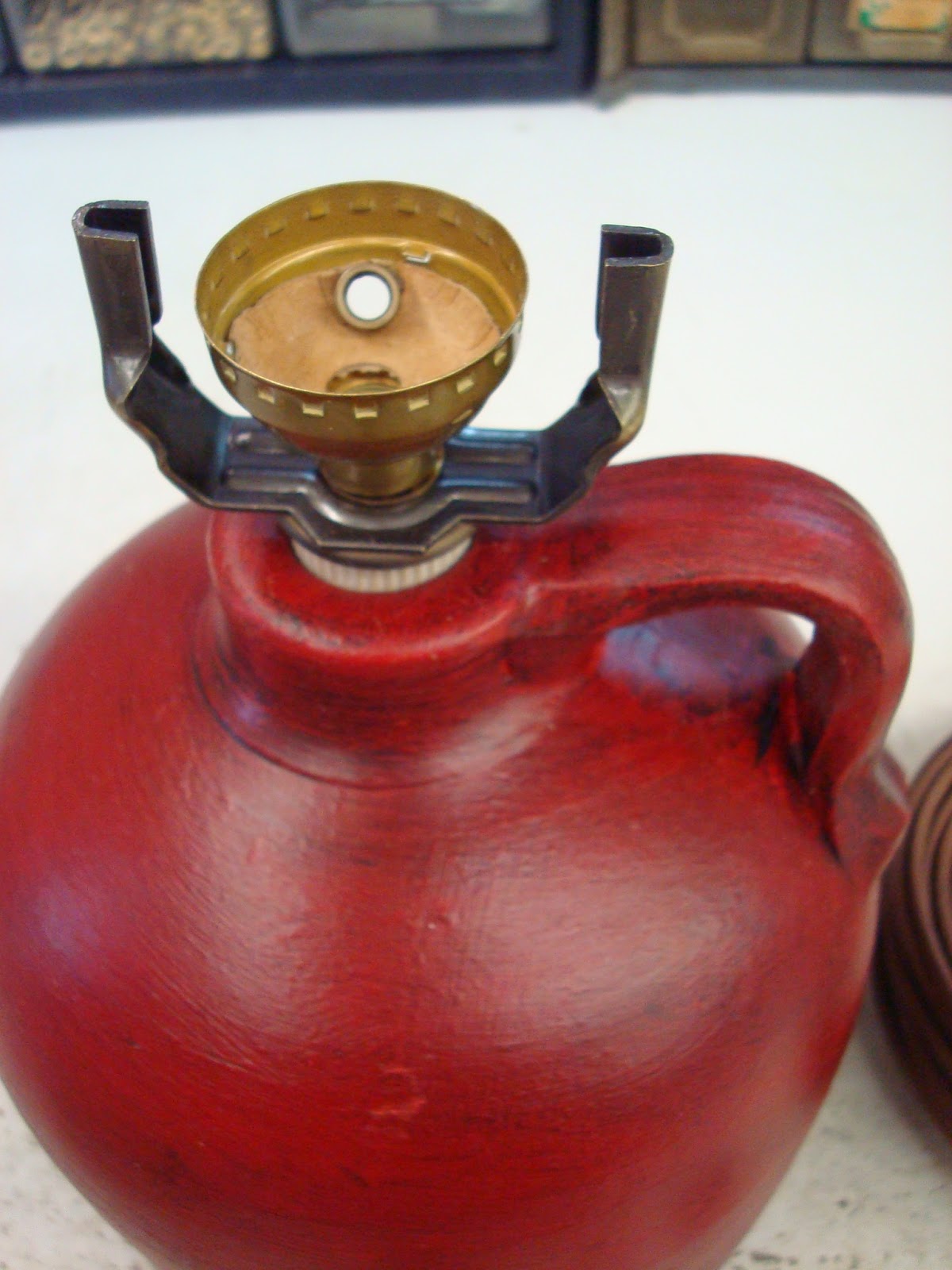 Lamp Parts and Repair | Lamp Doctor: Custom Red Jug Lamp