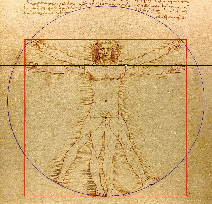 Леонардо да винчи картины человек в круге