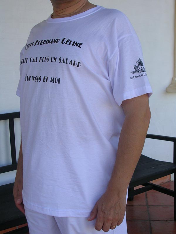 Un T-shirt Louis-Ferdinand Céline aux 