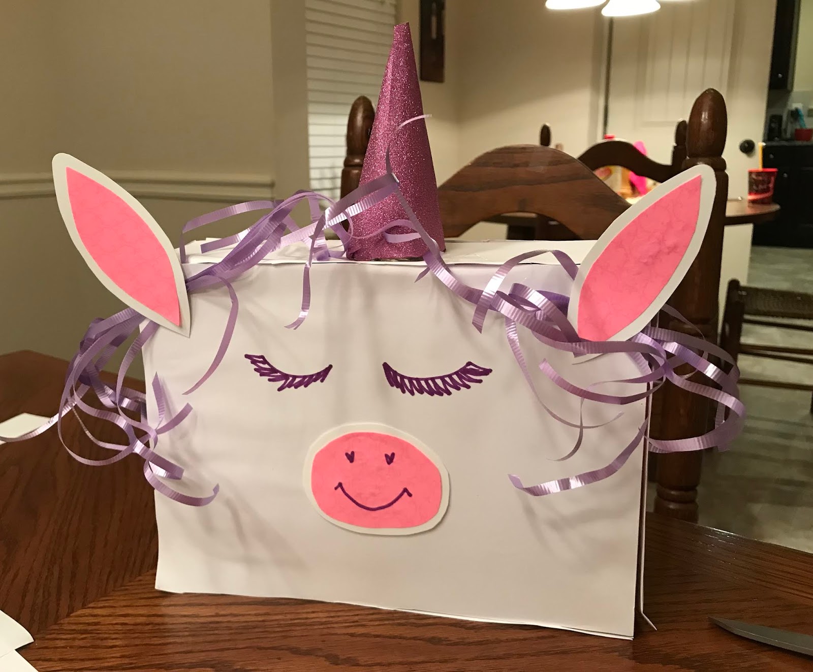 Unicorn Valentine Box with Free Printable Templates Nanny to Mommy