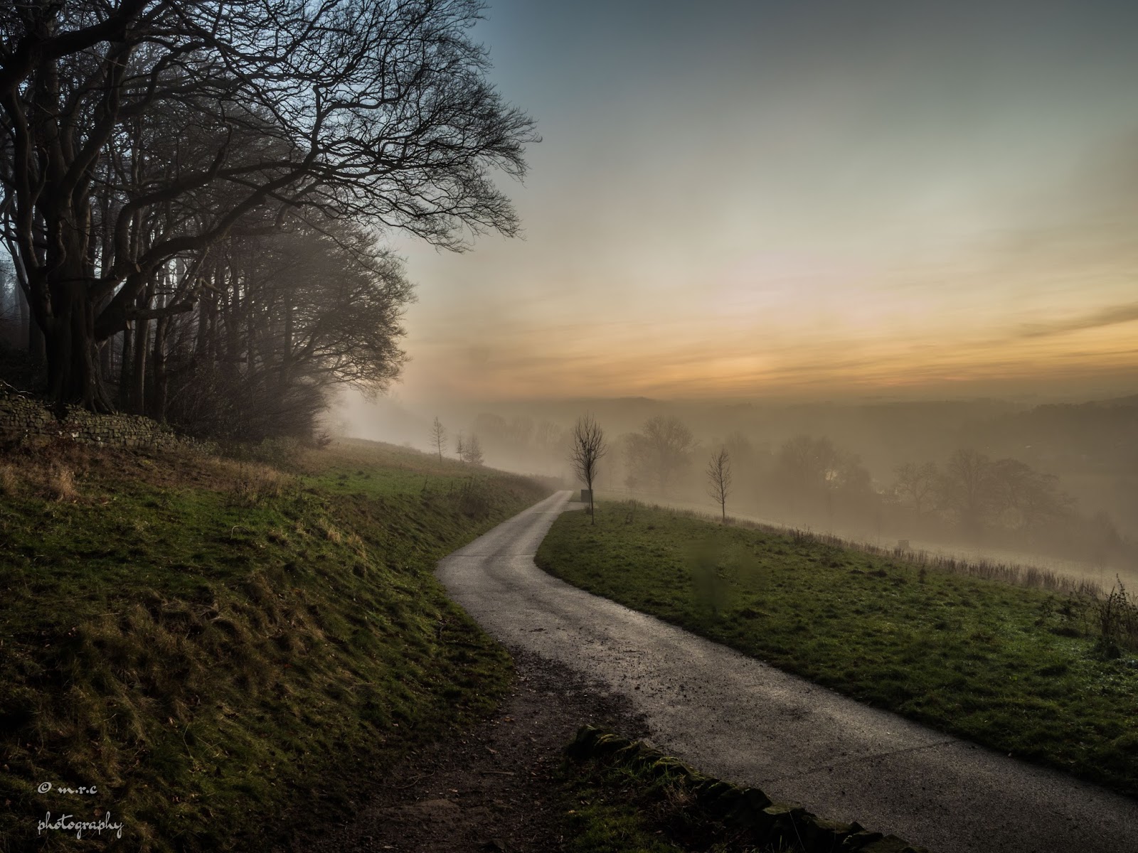 A bit of sun and fog. Special look of a special person A bit of sun and fog. Special look of a special person