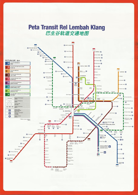 Peta Transit Rel Lembah Klang  MRT Maps  LRT Maps  KTM Maps Monorail Maps　Public Transit Maps 地铁图 公共交通图 Kuala Lumpur 吉隆坡