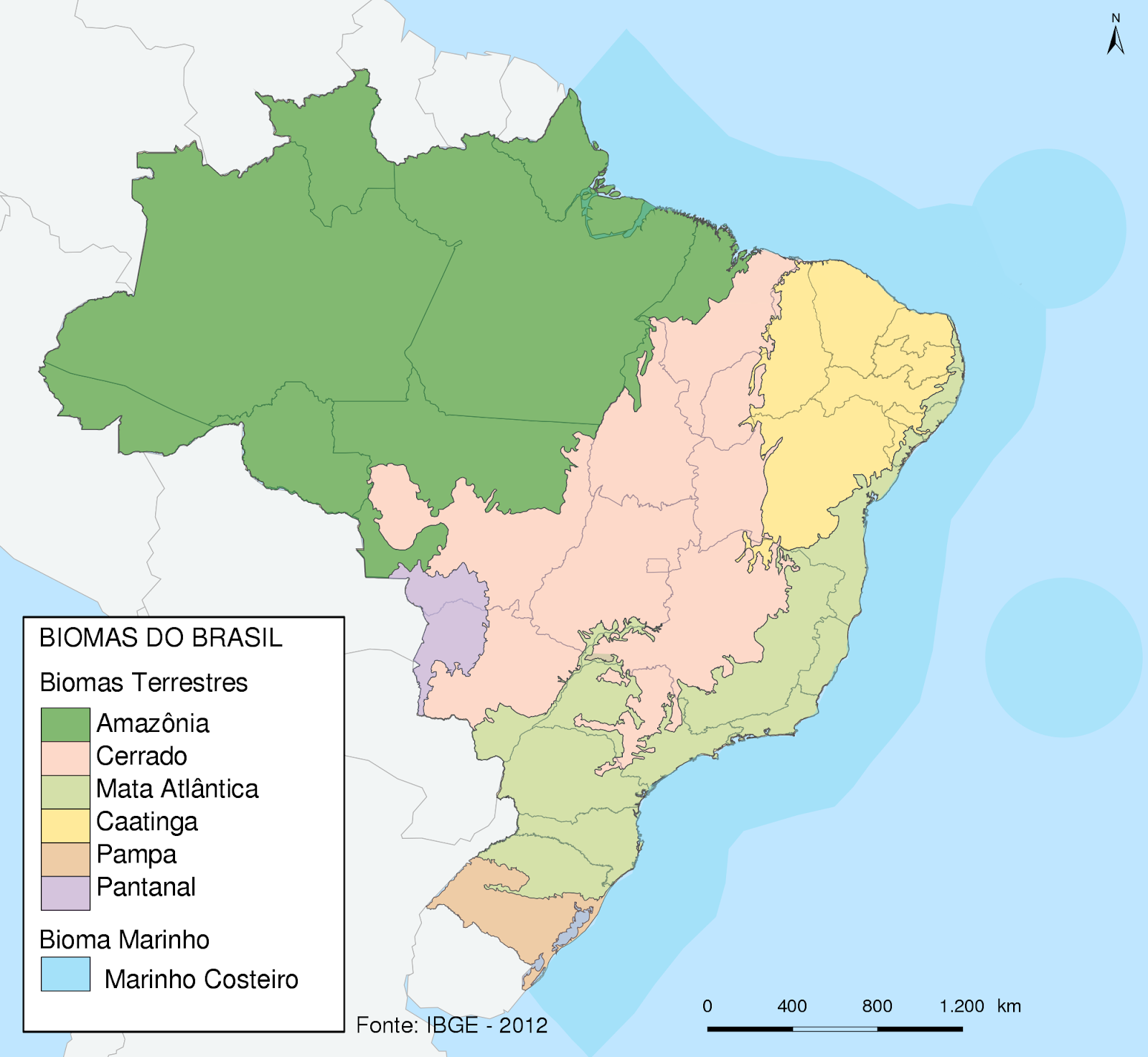 Principais Regiões Fitogeográficas do Brasil
