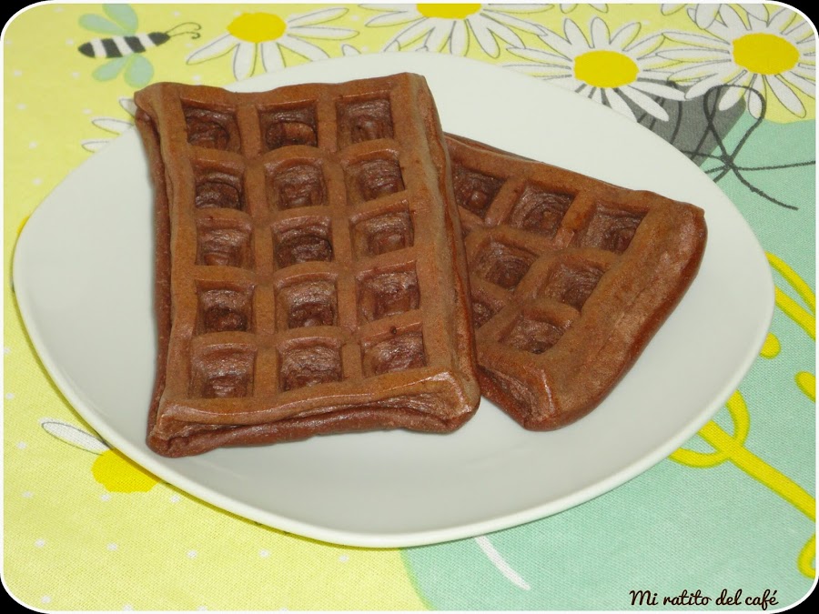 Gofres de chocolate