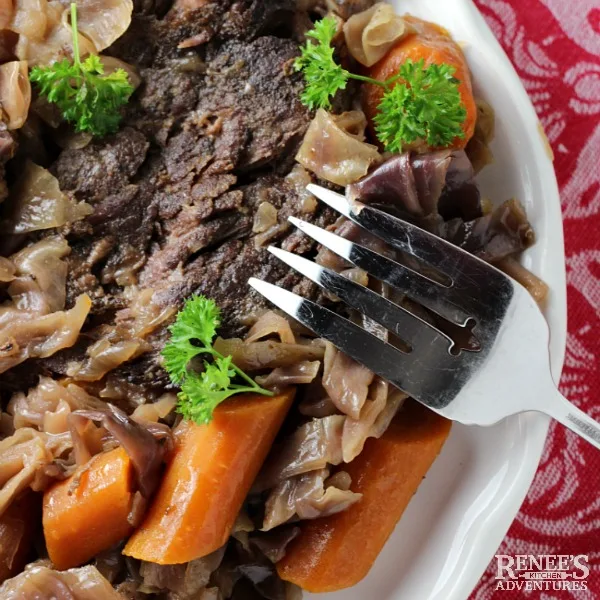 Slow Cooker German Style Pot Roast | by Renee's Kitchen Adventures