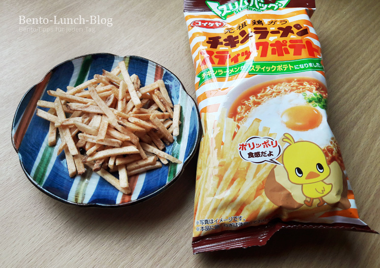 Bento Lunch Blog Chicken Ramen Potato Chips von Koikeya