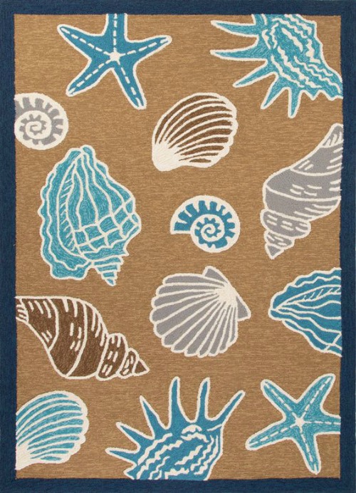 Blue Beach Rugs for Outdoor Living Coastal Decor Ideas and Interior
