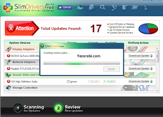 SlimDrivers kullanımı