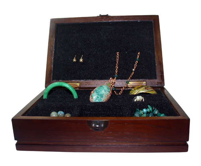 Handmade Art: Teak Wood Jewelry Box (TWC006JB) SOLD
