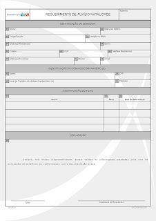 FORMULÁRIO DE AUXÍLIO NATALIDADE