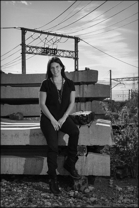 Retrato de la escritora Rosario Raro retrato,sagunto,escritora,rosario,raro,vias,tren,volver,canfranc