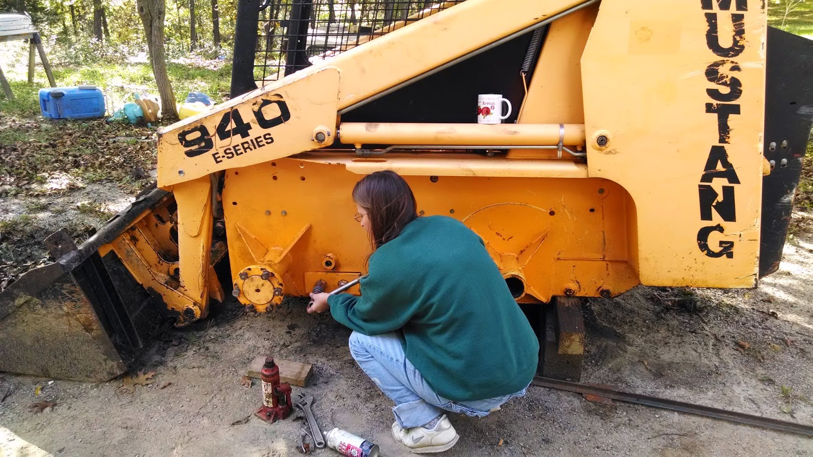 Mustang 940 Skid Loader Bearing, Chain, and sprocket replacement