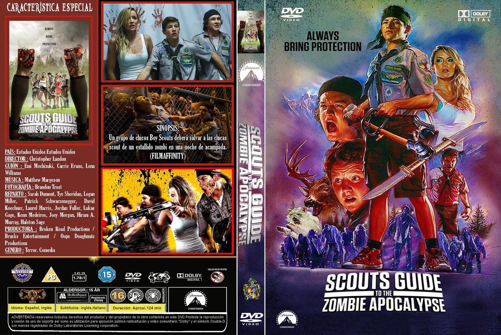 Caratulas y etiquetas Scout's Guide to the Zombie Apocalypse
