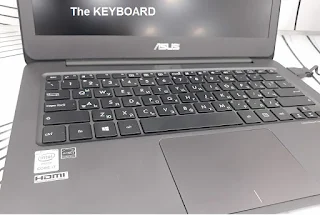 ASUS ZenBook UX305 keyboard test