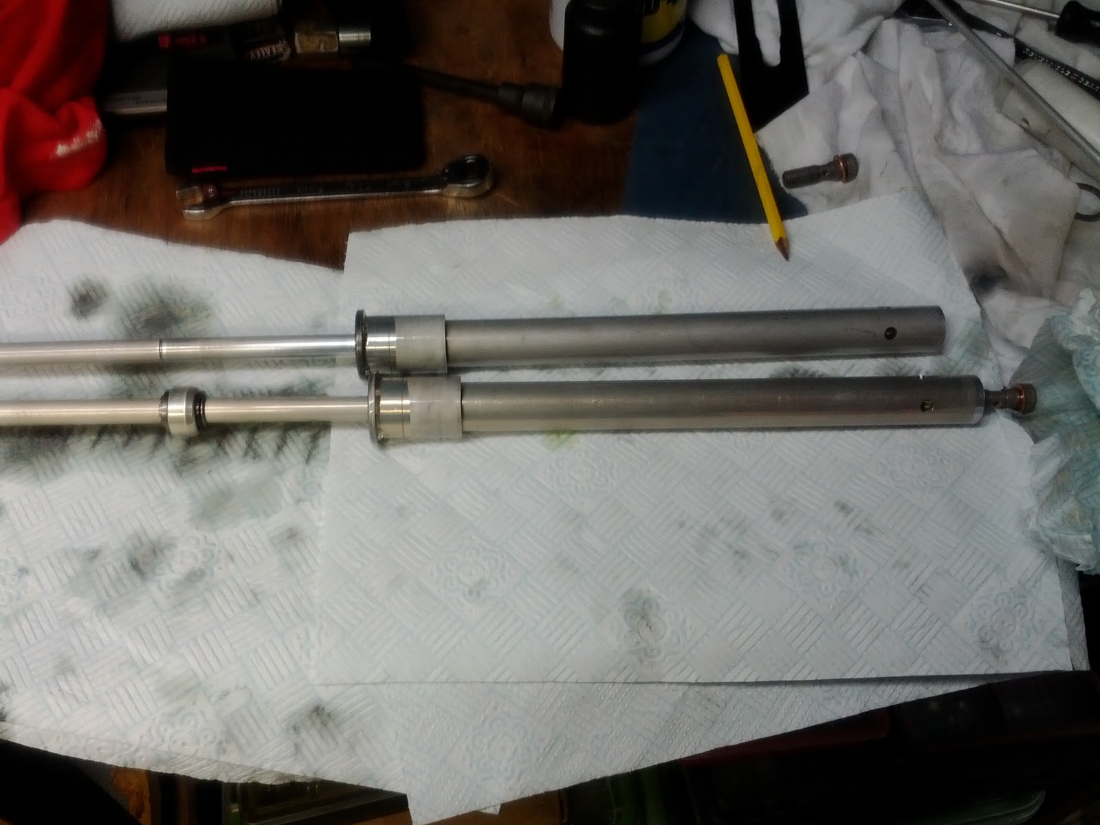 GSXR 750 Thunderbike Fork rebuild