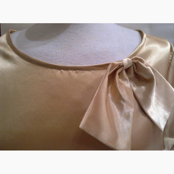 blusa de fiesta con bies