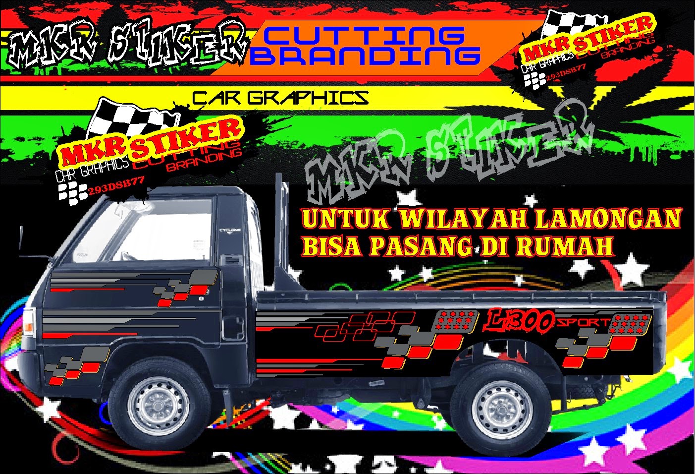 40+ Galeri Modifikasi Mobil L300 Stiker Terbaru Otomotif
