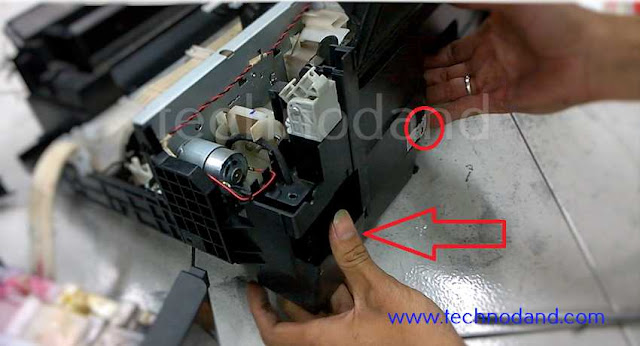 memasang pembungan printer L220 anti bocor