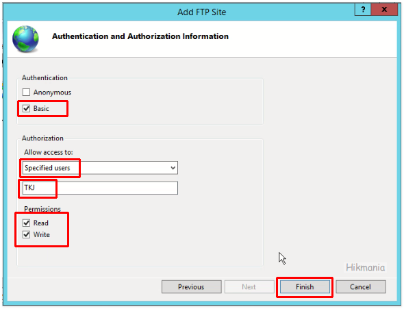 имя пользователя ftp