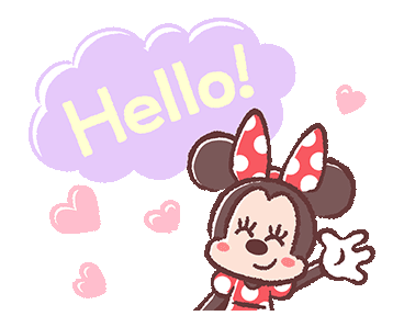 minnie mouse saying hello