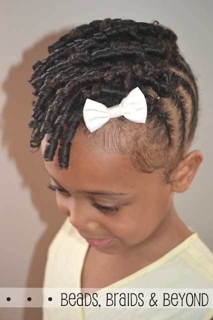 Beads, Braids and Beyond: Little Girls Natural Hair Style: Flat